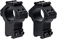 Vista 1 de 25.4/30/34mm Scope Rings, Medium/High Profile Scope Mounting Ring for 11/21mm Rail with Picatinny Top Rail Cover Heavy-Duty Screws, 2 Pack