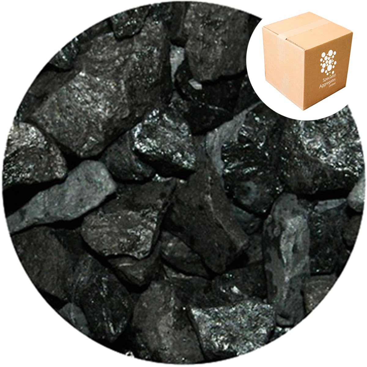 Specialist Aggregates ® - 15kg Aspen - Jet Black - Decorative Gravel/Stones | Weddings | Events | Memorials | Photography | Home | Garden | Vases | Art | Craft | 18 COLOURS | UK Manufacturer