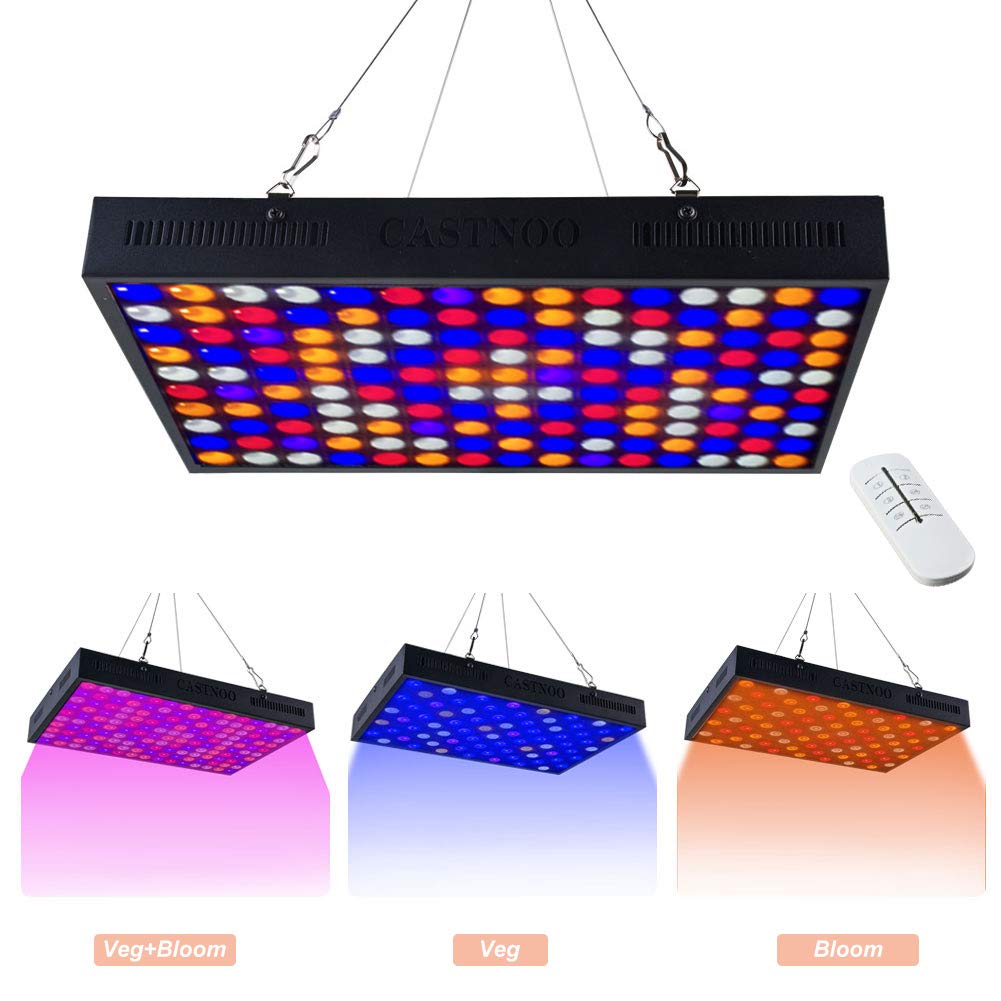 Otryad LED Grow Lights for Indoor Plant, Full Spectrum Plant Grow Light with Veg and Bloom Mode (Remote Control), LED Plant Growing Lamp for Hydroponic Plants, Succulents/Veg and Flowers (150pcs LED)