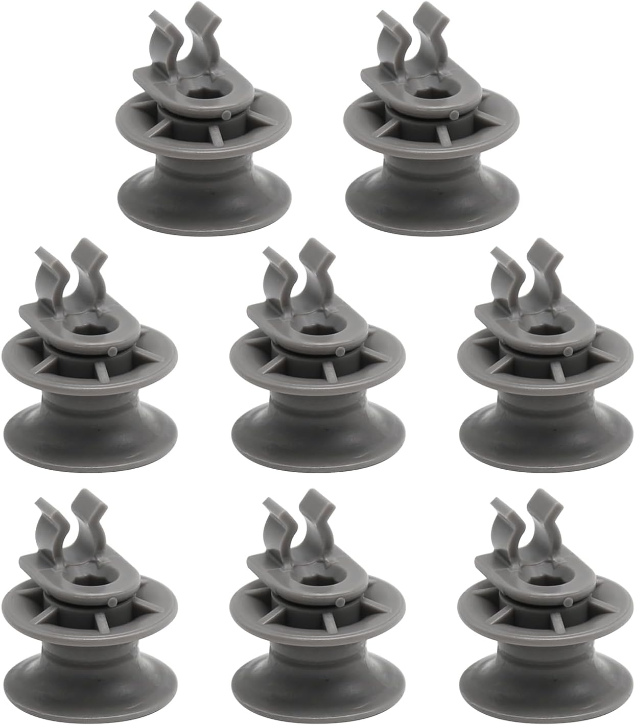 4581DD3002A Dishwasher Upper Rack Wheels 8 Pcs Dishrack Roller and Axle Assembly Replacement for LG Dishwasher Replaces 4581DD9001B, AP4437685,1266813