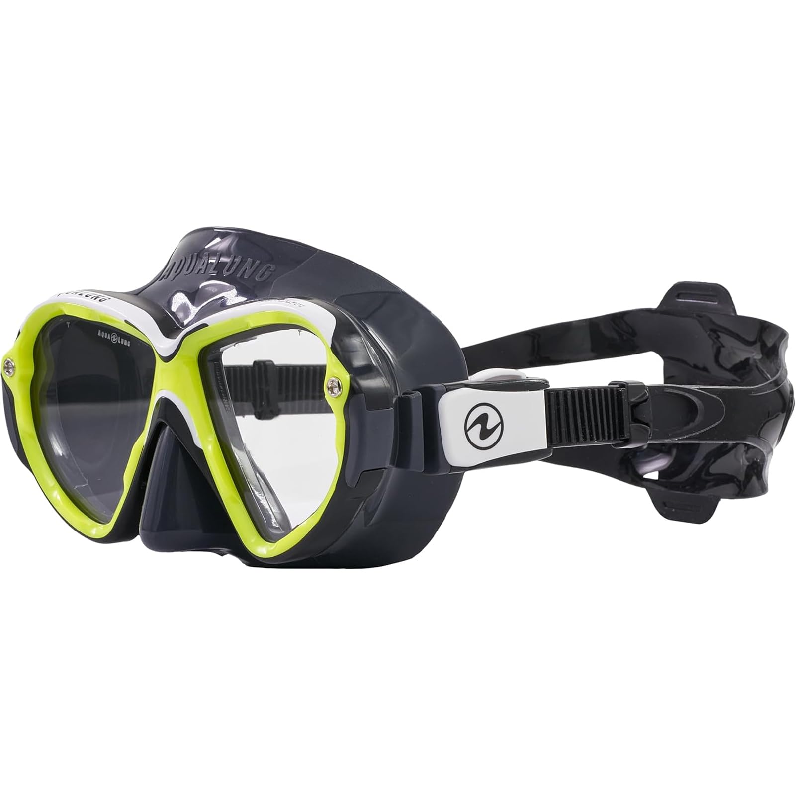 AQUALUNG REVEAL ULTRAFIT - Máscara buceo adultos, visión panorámica de 180°, ajuste facial personalizado, lentes intercambiables, resistente al agua, faldón de silicona, óptima para el submarinismo