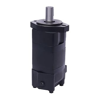 Black Hydraulic Motor Fit for Char-Lynn 104-1007-006 Eaton 104-1007, 1 Straight Shaft Standard |7/8-14 O-Ring Staggered |2 Bolt SAE A Hydraulic Motor (US Stock)