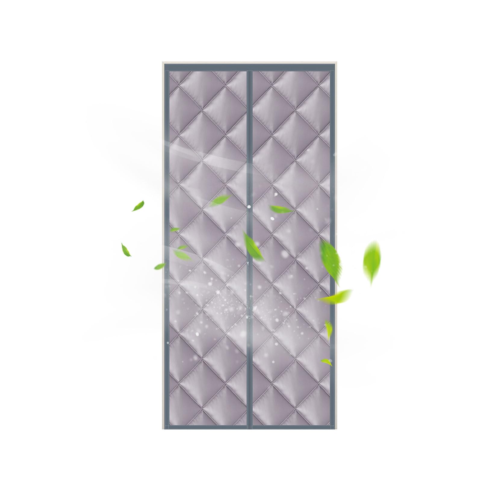 Magnetischer Wärmeisolierender Türvorhang 80x200 Cm – Selbstklebend, Schalldämmend, Für Küche & Wohnzimmer