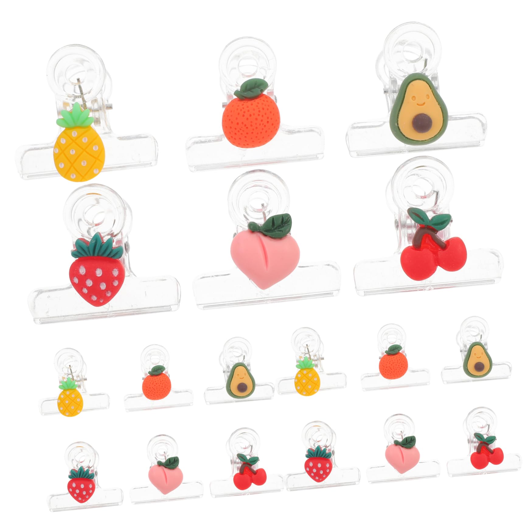 Unomor 30Pcs Cartoon Bag Sealing Clips Multi Functional Food Bag Sealer with Strong Grip Material for Snacks and Kitchen Storage Keeps Food Fresh