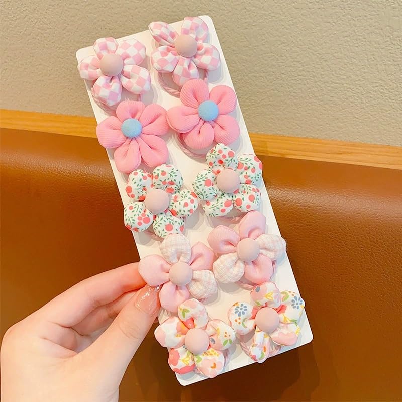 Lazos para el pelo para niños pequeños, lindos coleteros elásticos de flores para bebés y niñas, sin costuras, accesorios para el cabello para niñas