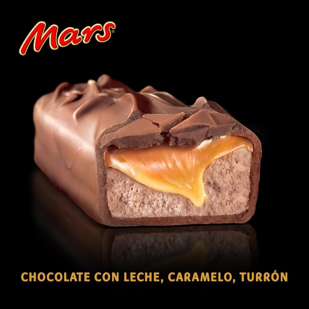 Mars Chocolatina de deliciosa crema de turrón y caramelo recubiertos del más fino Chocolate con Leche (24 x 51g)