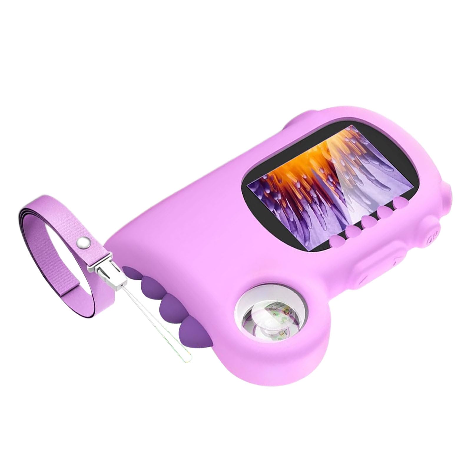 Tsophreniq Purple Portable Microscope With Adjustable Brightness, 2Inch Screen & 50-1000X Magnification Kids Microscope