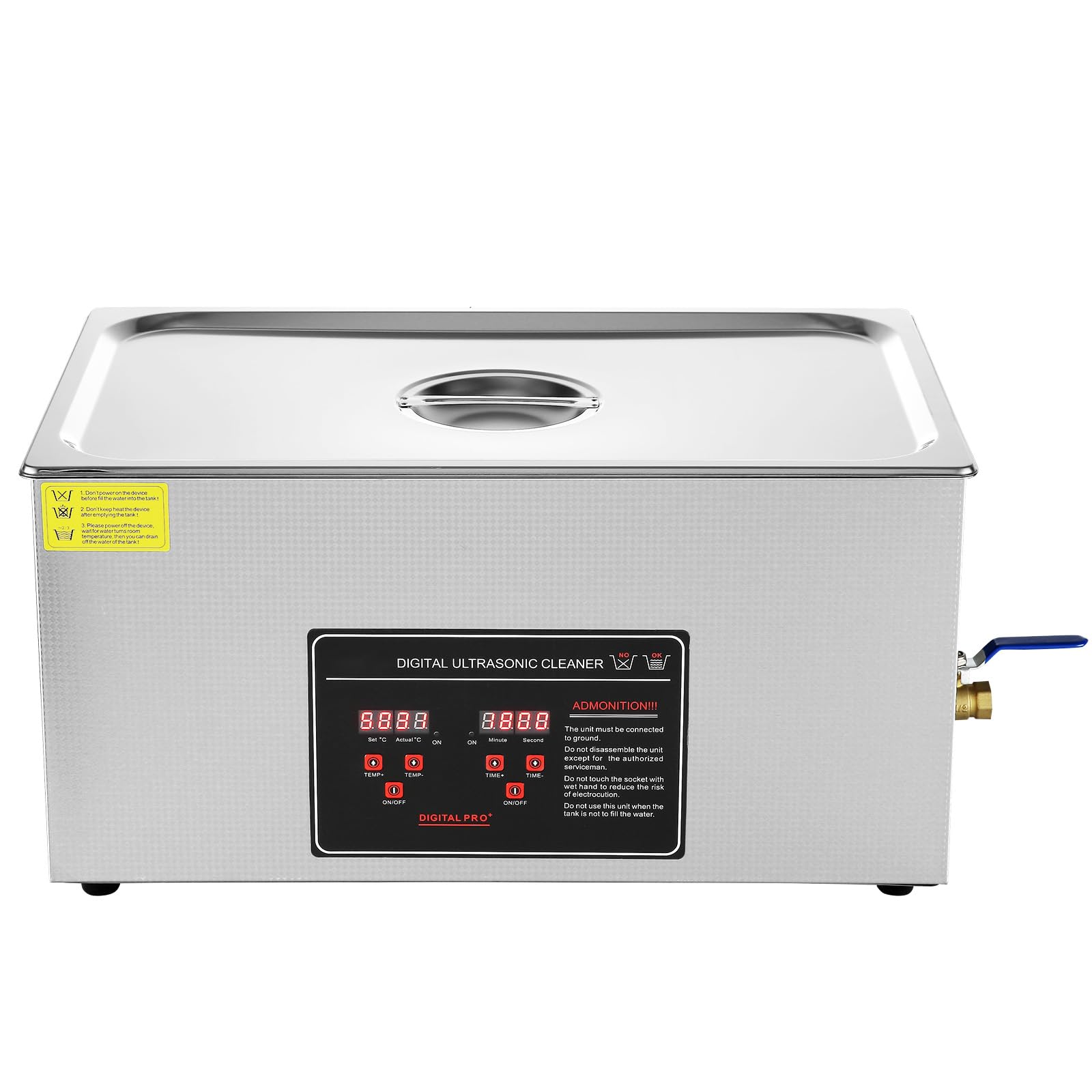Happybuy Ultrasonic Cleaner with Digital Timer & Heater, Professional for Various Items, 22L Stainless Steel Heating Machine