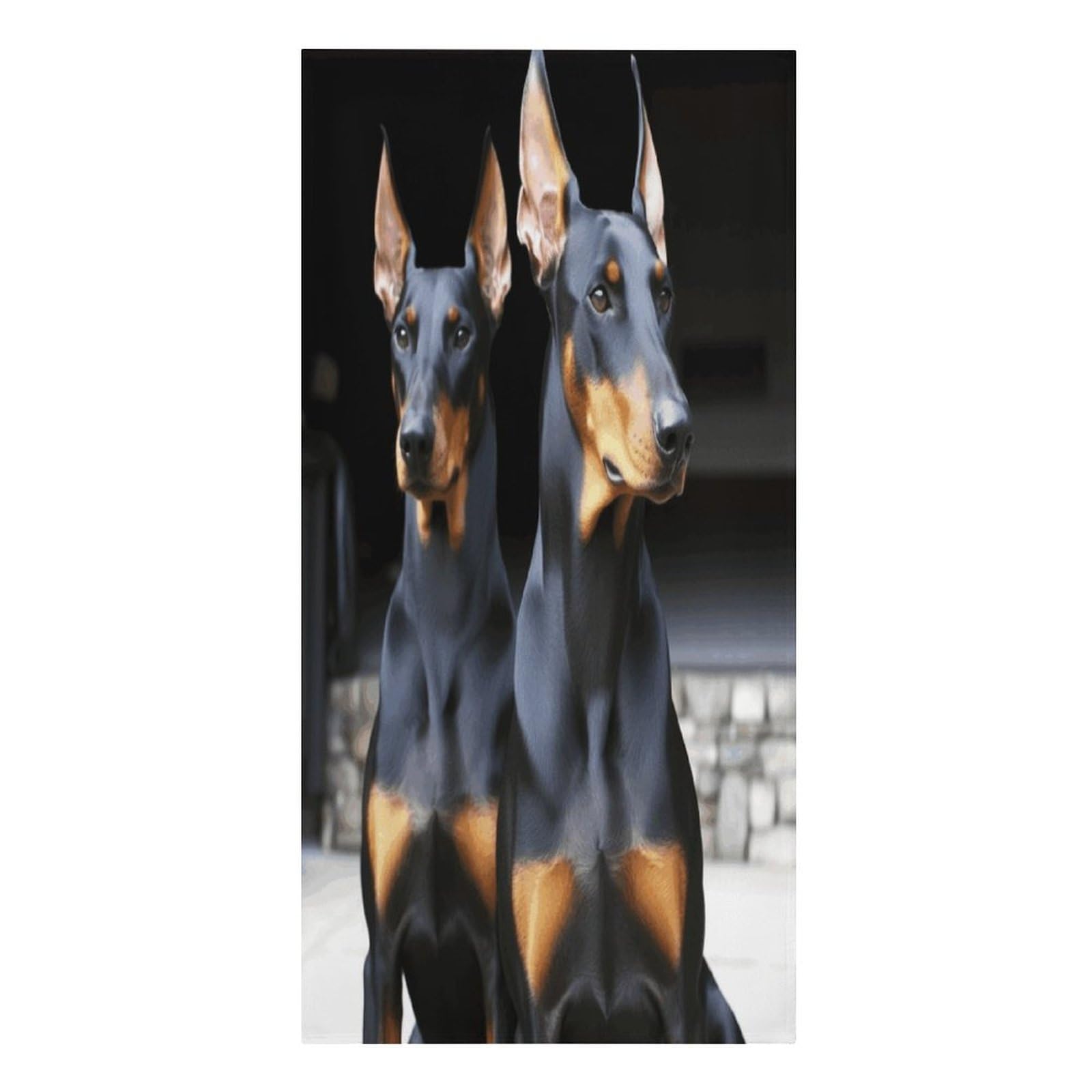 VstaDank Doberman Beach Towels 30"x61" Microfiber Super Absorbent Large Bath Towels Cozy Soft Swim Travel Towel Quick Dry Thin Pool Towel Beach Accessories for Outdoor Adult