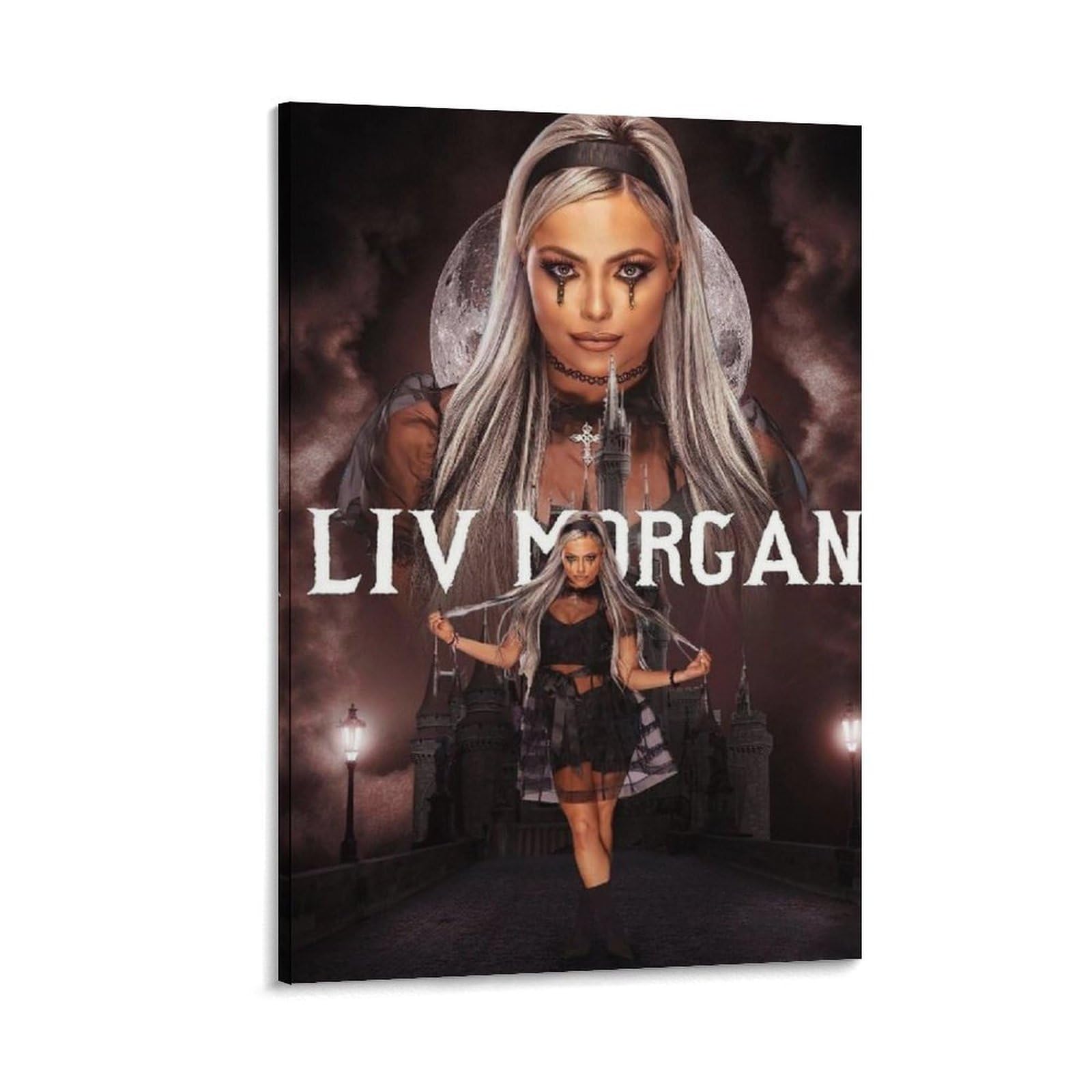 FCOIN Liv Morgan Canvas Poster Poster Print Art Wall Painting Canvas Posters Modern Bedroom Decor 12x18inch(30x45cm)