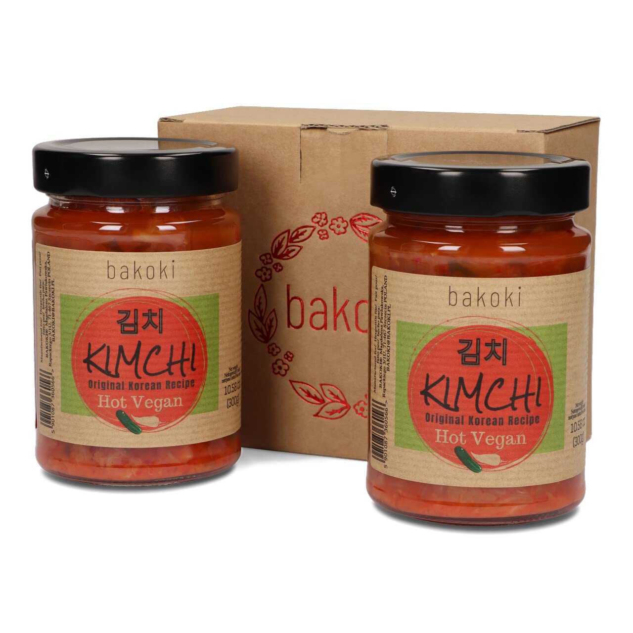 Bakoki 백김치 Baek‑Kimchi – Kimchi blanco, suave y sin picante, fermentado tradicionalmente, con baja emisión de olores – 2 × 300 g (ideal para almuerzos, bowls y guarniciones) — view 11