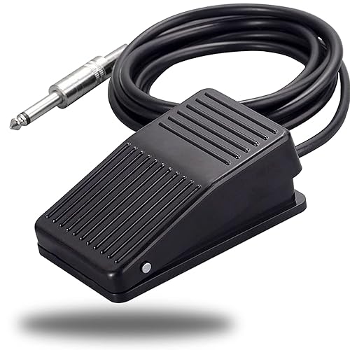 Interruptor de pedal de tatuaje Pedal redondo de tatuaje de acero inoxidable interruptor de pie de tatuaje Pedal de tatuaje con cable de 5 pies