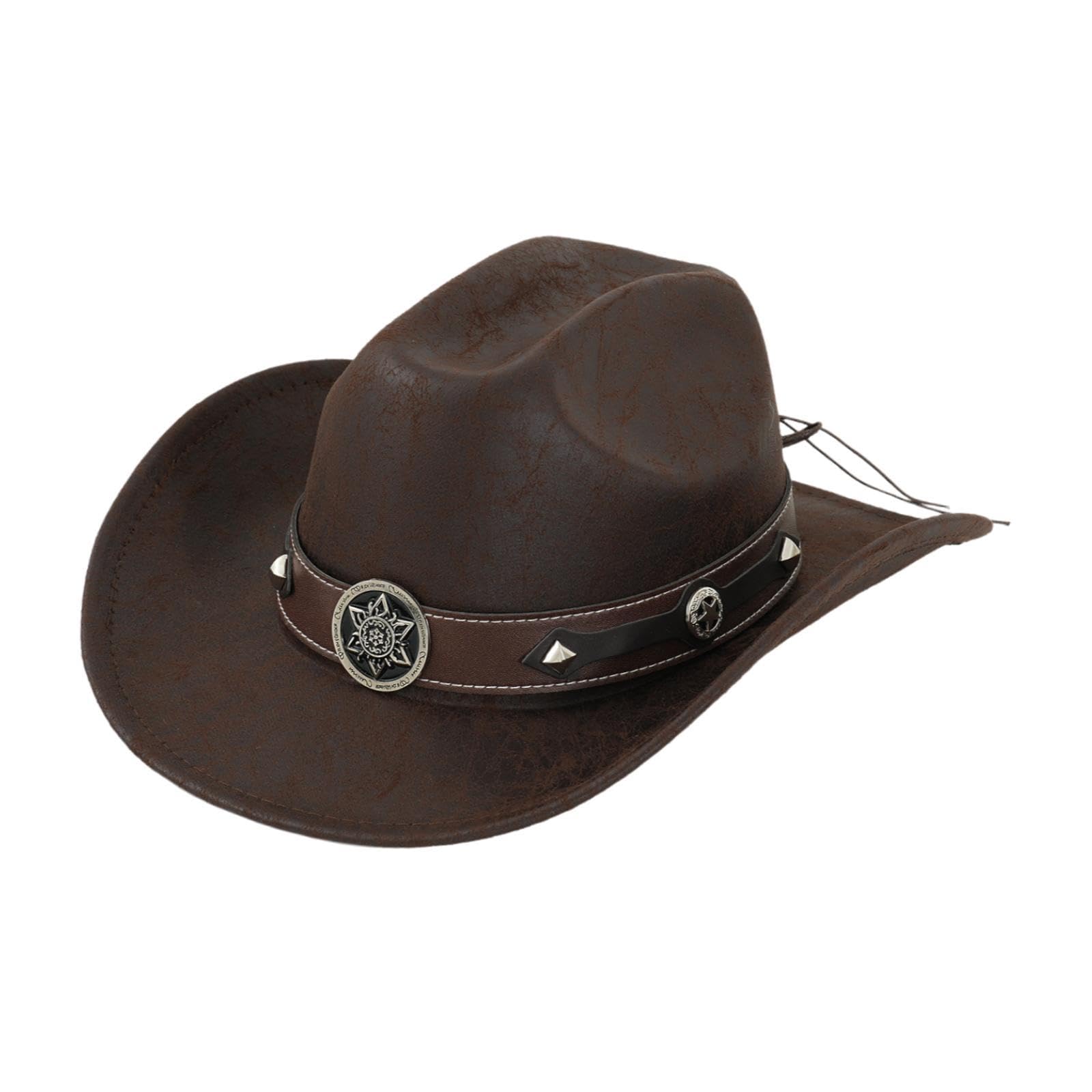 Merishopp Western Cowboy Hat for Women Men Fedora Hat for Outdoor Performance Carnival Style B | Clothing, Shoes & Accessories | Womens Accessories | Hats-picture-37