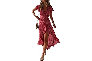 Flowy Flirty Bohemian Maxi Dress