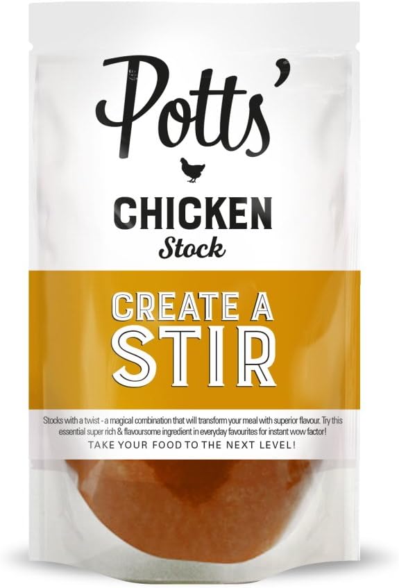 Potts Partnership Chicken Stock 400 g (Pack of 6)