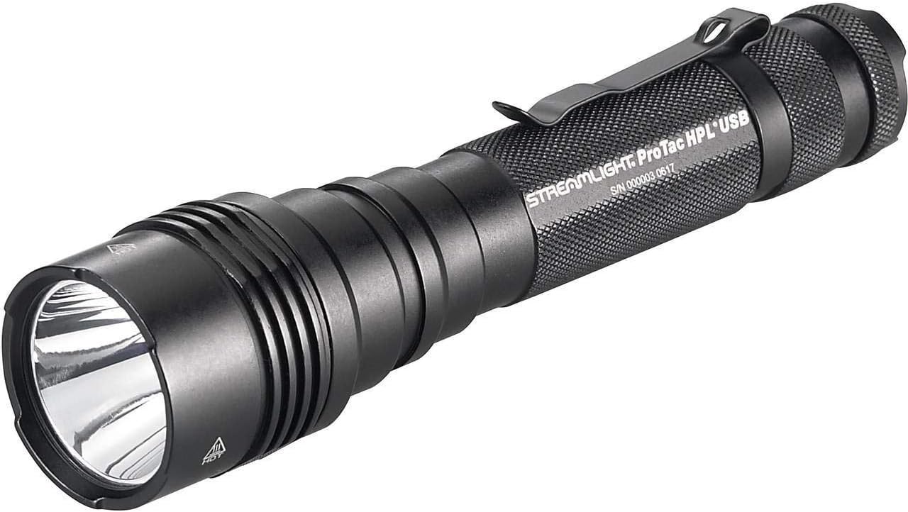 Streamlight ProTac HPL USB Flashlight with USB charging port exposed