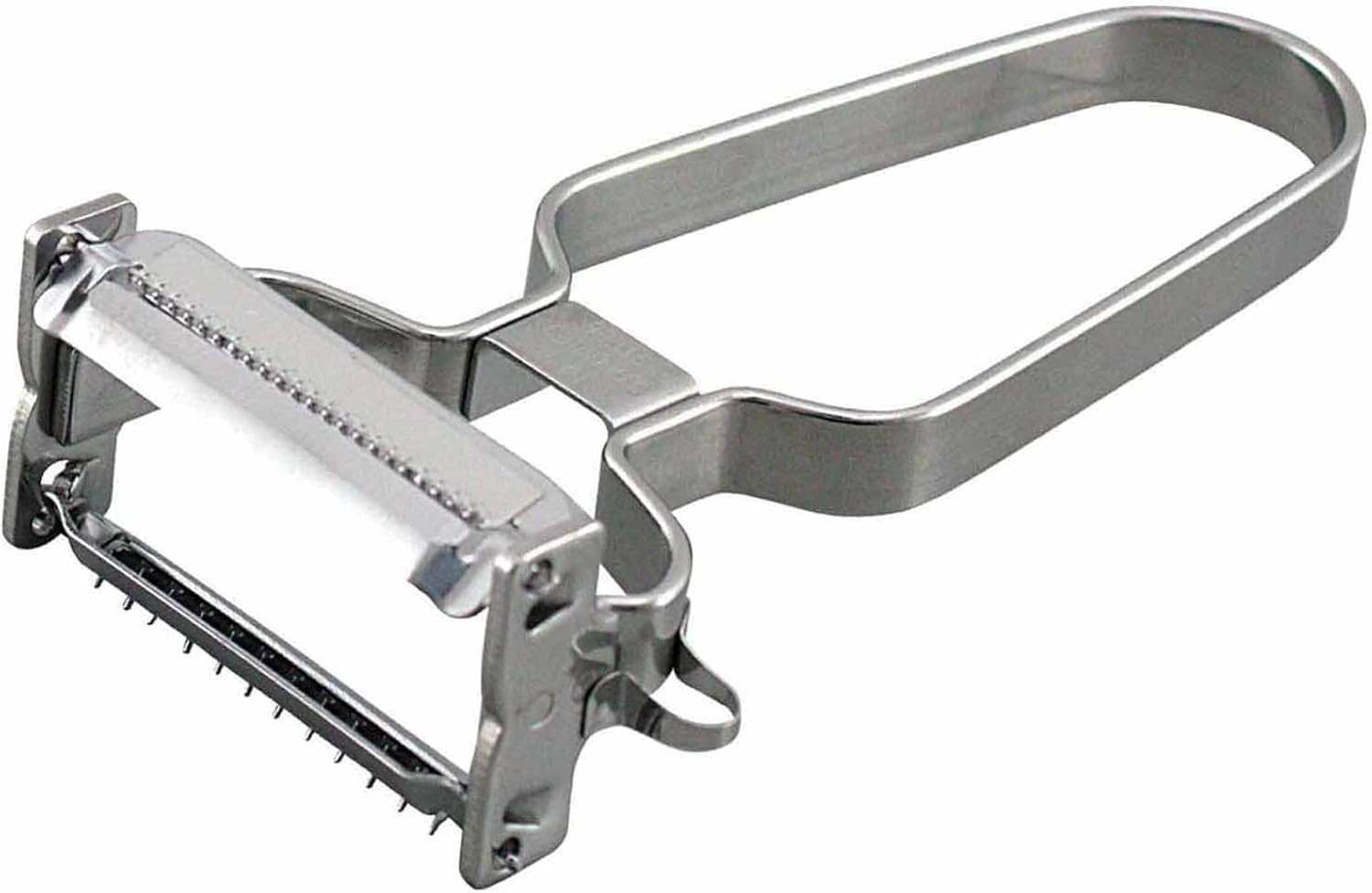 Shimomura Planning 38230 Shredded Peeler, 2-Way (Made in Japan), Dishwasher Safe, Double-Sided Use, Julienne 0.13 inch (3.4 mm), Cut Throws, 0.06 inch (1.6 mm), Uniform Cut, Sharp Sharp, Time-Short,