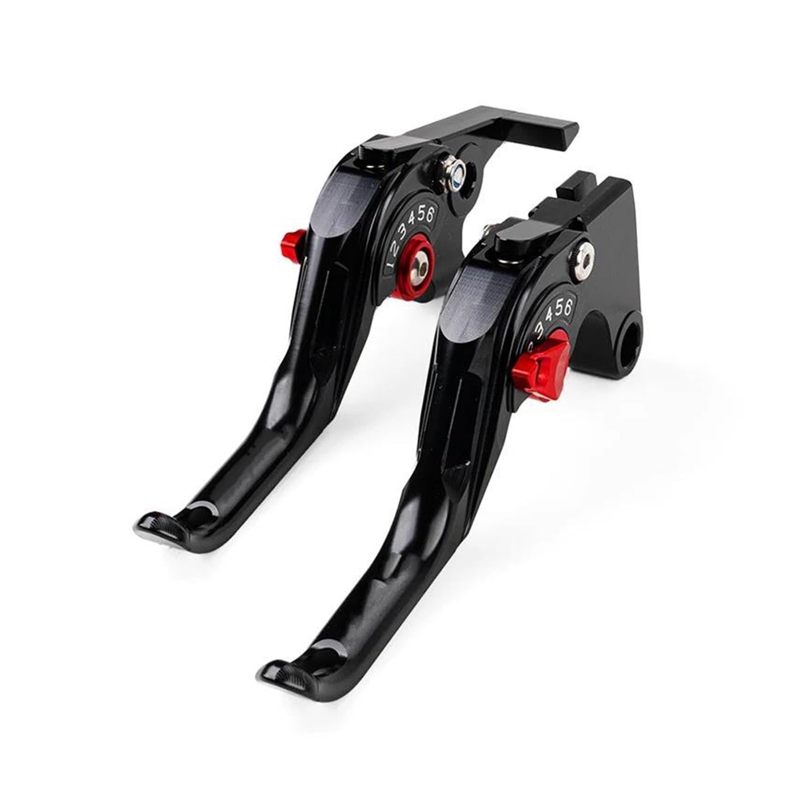 Mamxvkvzeu Short-Red Motorbike Brake Clutch Handle Levers Motorcycle Brake Clutch Lever Adjustable Handle For Ninja500 Z500 For Ninja 500Se 2025 Z500se(Short-Red)