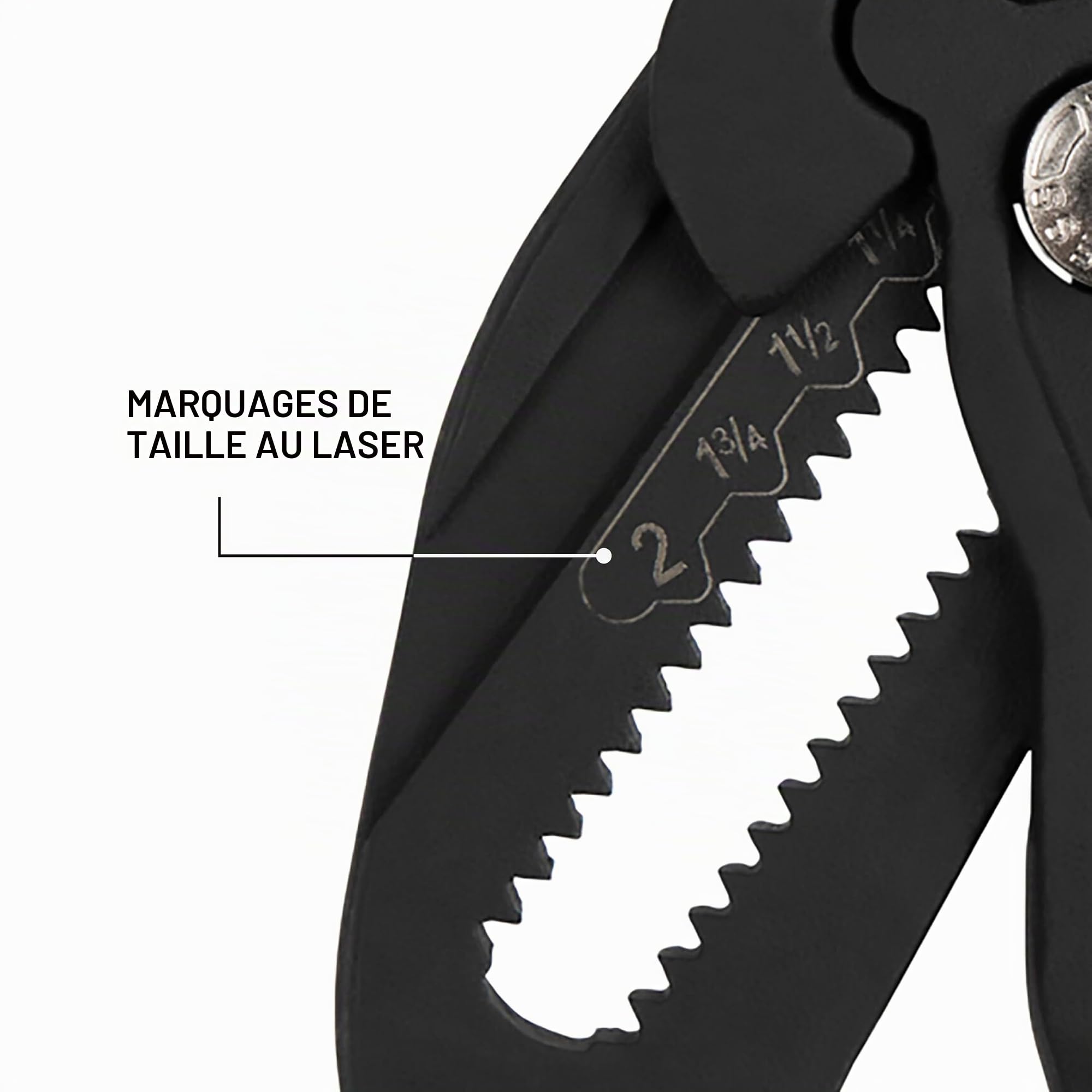 Klein Tools D53110 Clé à pince compacte, à fort effet de levier, multiusage, avec mâchoires lisses, 25,4 cm