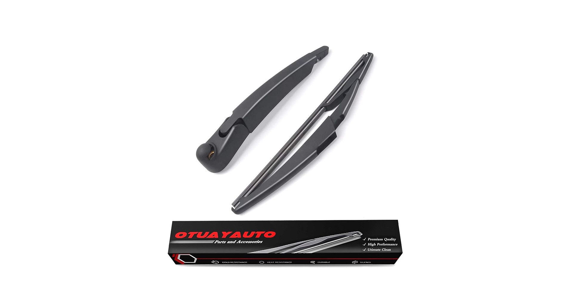 Rear Windshield Wiper Blade Arm Set 360mm 14 Inch For Porsche Cayenne Hybrid 2010 2017