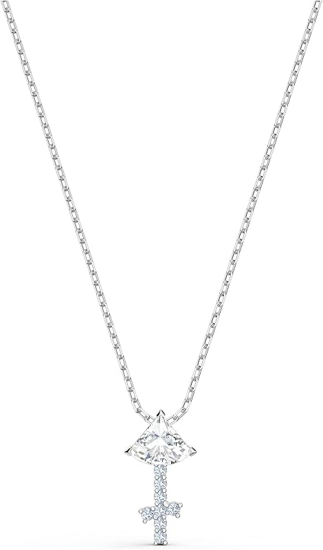 Collar con colgante de todos los símbolos del zodíaco de Swarovski, colección de joyas, cristales transparentes