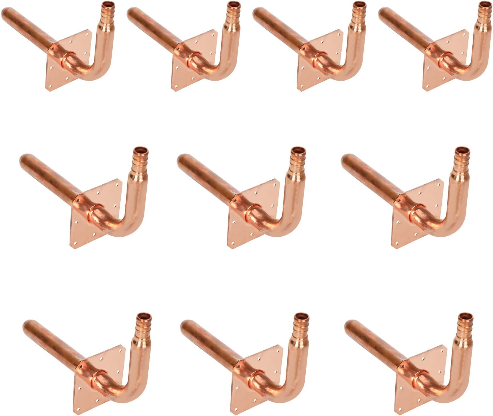 1/2Inch Male Sweat Copper Tub Spout Stub Out Elbow (6Inch X 7Inch )