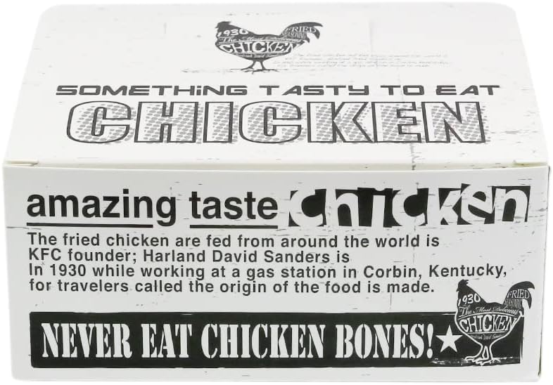 I like Fried Chicken Containers Small - (50 Pack) 5.7" X 4.9" X 2.5" Food Take Out Box Fried Rice Burgers French fries Nachos Salad Fish and Chips Paper Packaging