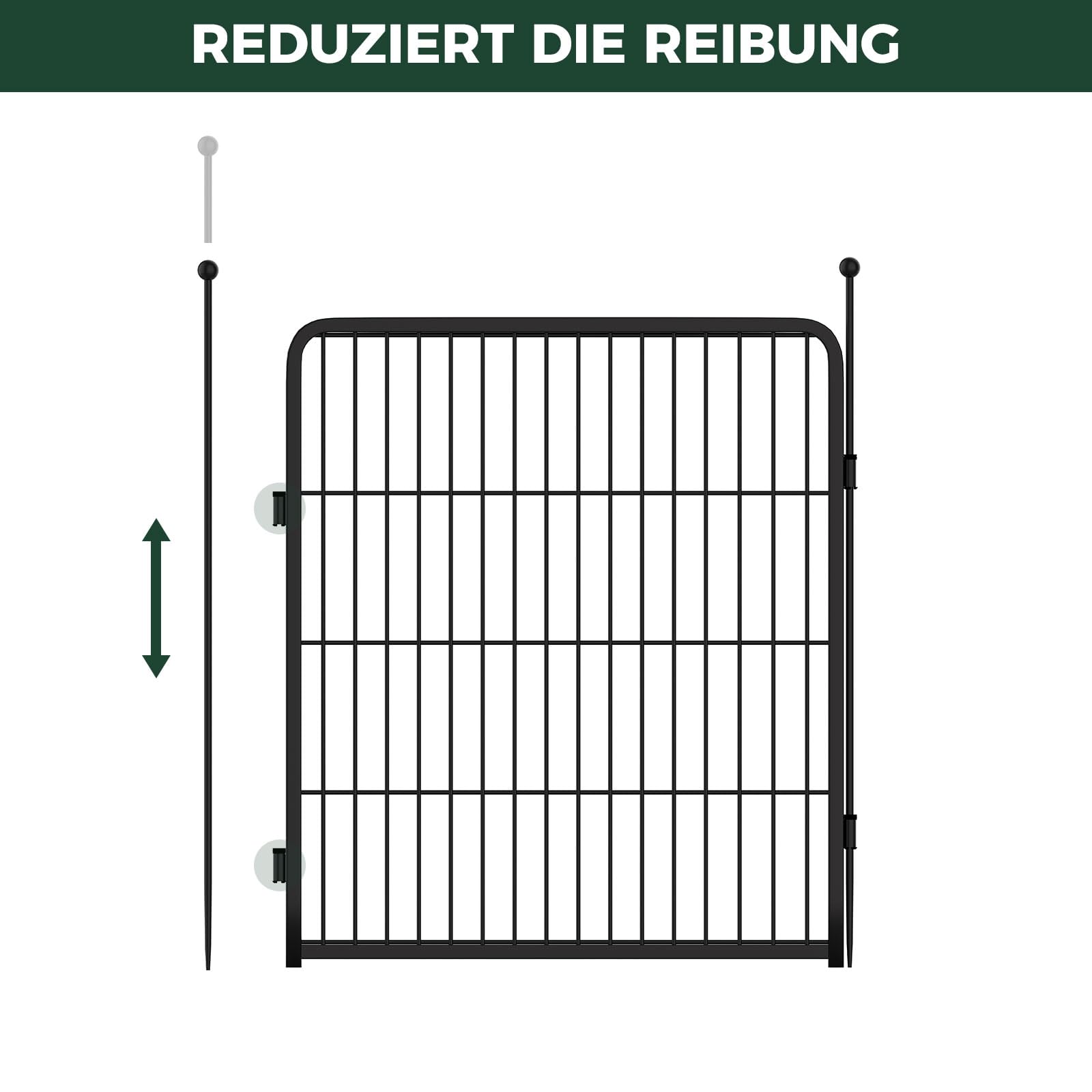 fxw Hundelaufstallzubehör - Schalldämpferrohre, kompatibel mit fxw Rollick/Instant Hundelaufstall (Ersatz für HomePlus/Hundegitter) (32PCS, Schwarz) │ Patentiert