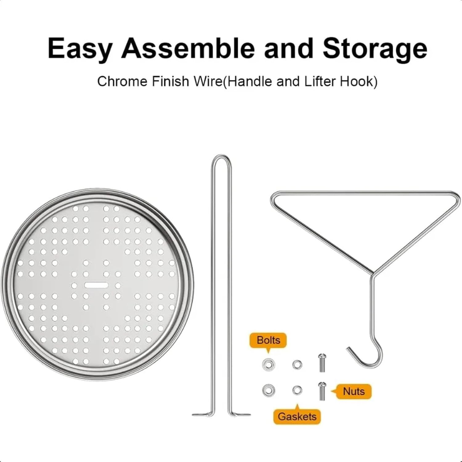 Stable 1pc Turkey Fryer Accories Vertical Chicken Roaster with Poultry Hanger Deep Holder Base Frying