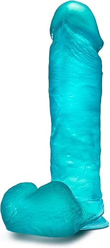 Miniatura 7 de Blush B Yours Plus - Consolador transparente realista - Consolador de 9 pulgadas de largo y grueso con ventosa y bolas - Pene suave al tacto para