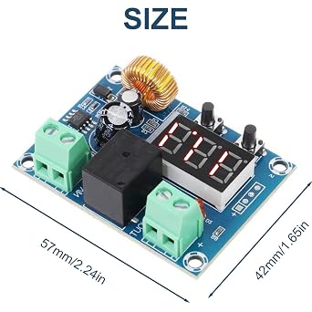 2PCS Battery Low Voltage Disconnect Module Digital Low Voltage Protector with Digital Display DC 12V-36V Over-Discharge Protection Module, for Lead Acid Lithium Battery