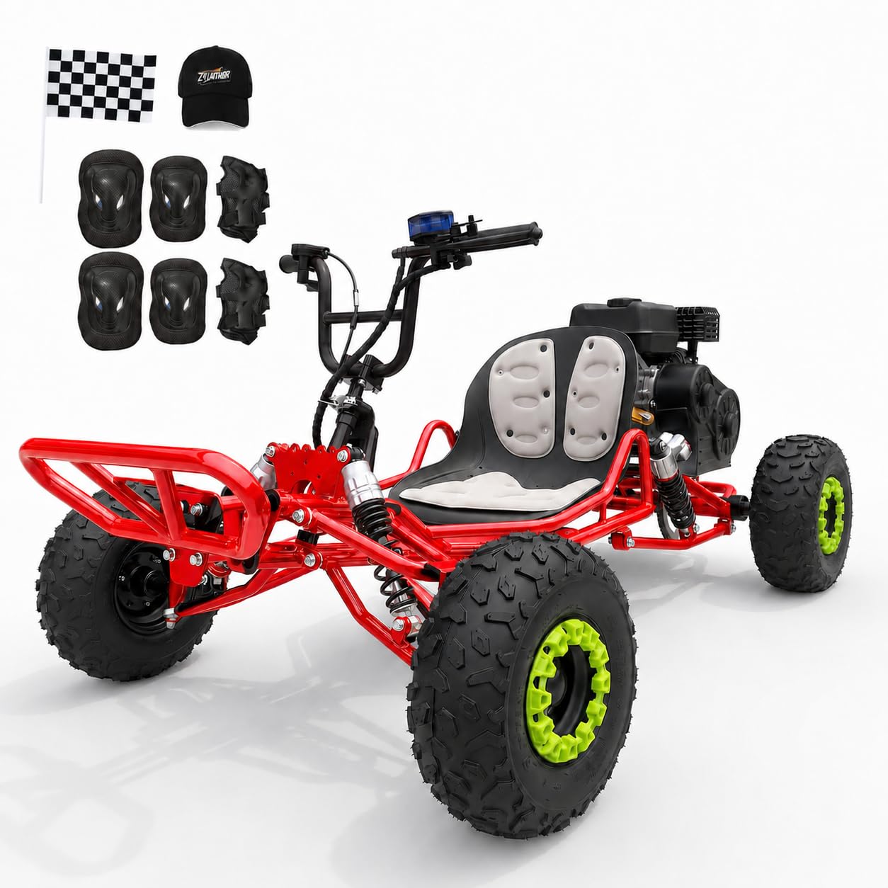 Amazon.com: Zyliathor 212cc Gas Powered Off-Road Go Kart for Teens