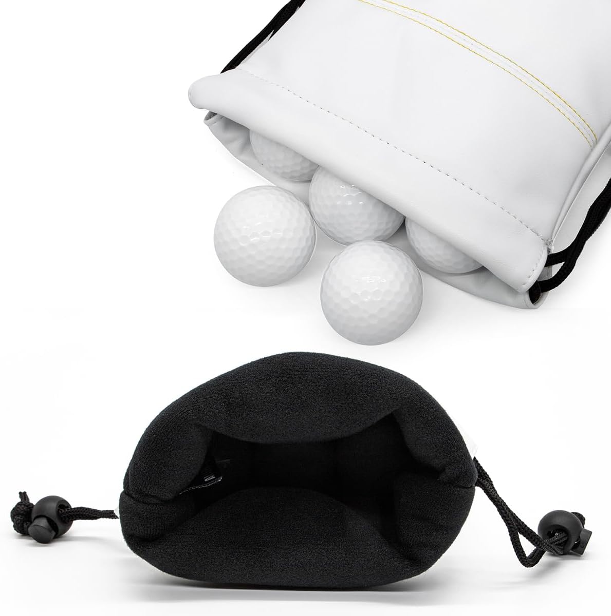 Golf Valuables Pouch Bag with Drawstrings Closure