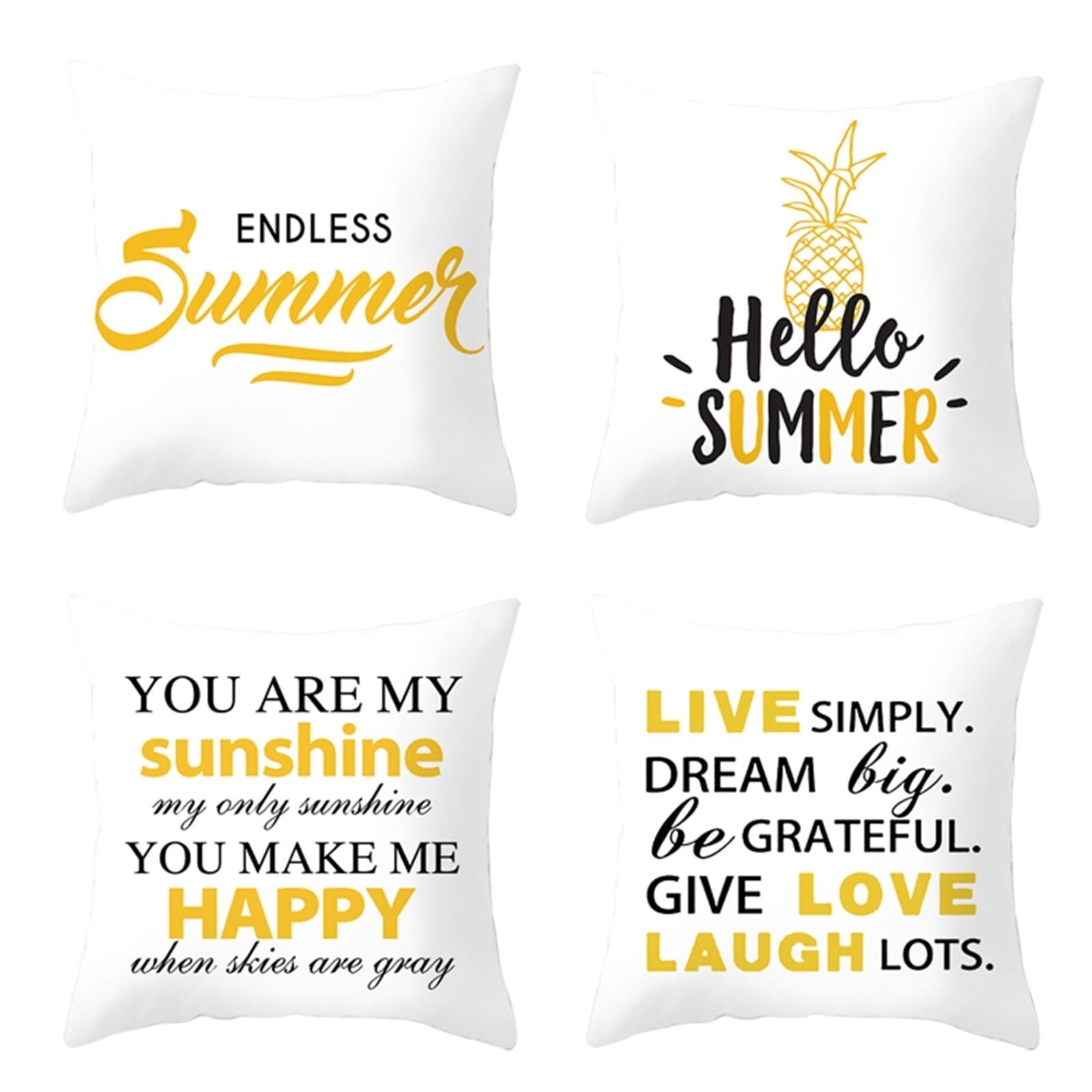 Housses de coussin décoratives motif ananas pour ensoleiller votre quotidien