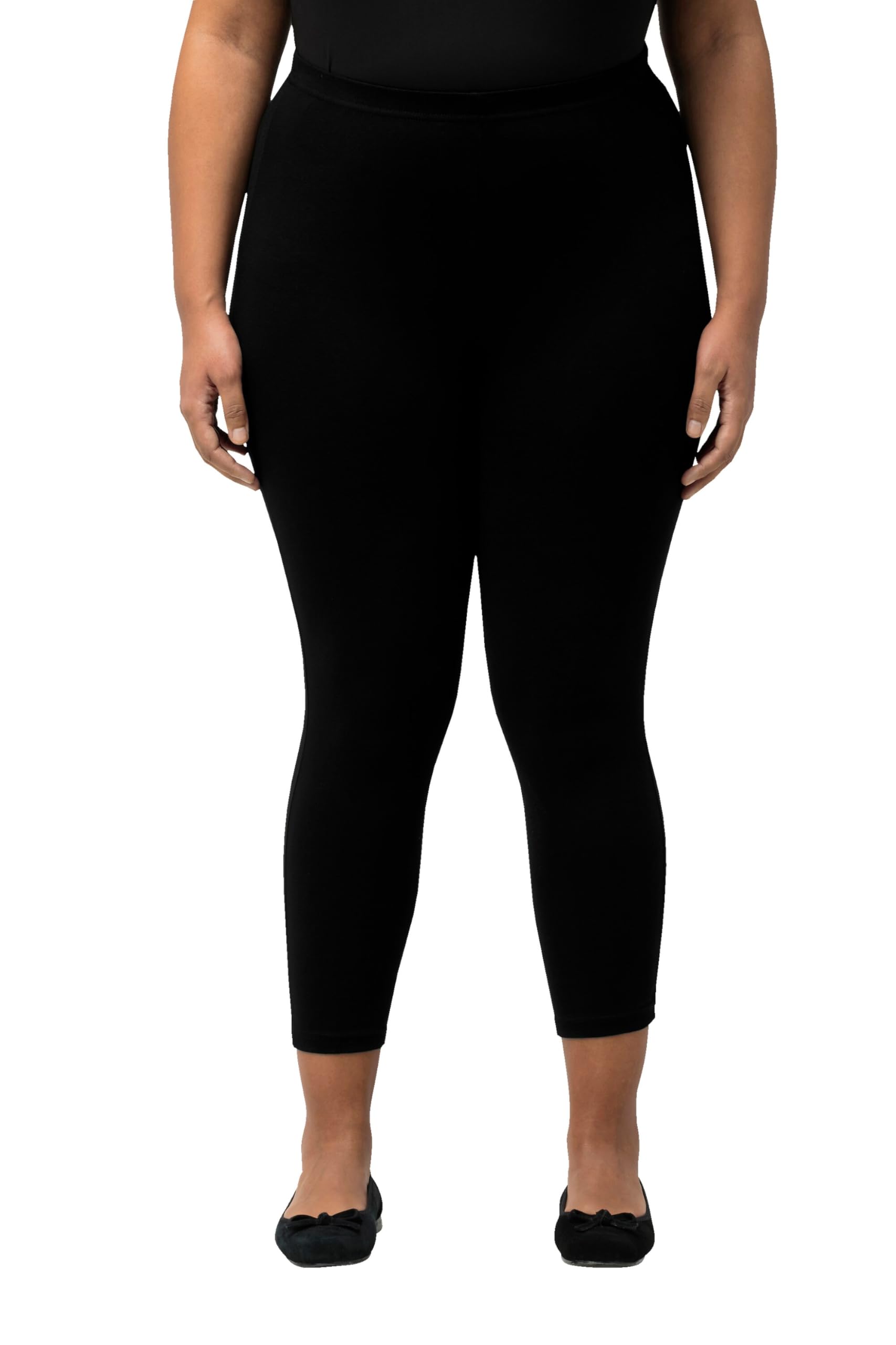Ulla Popken Leggings 7/8, Cintura elástica, hasta la Talla 68/70 701078