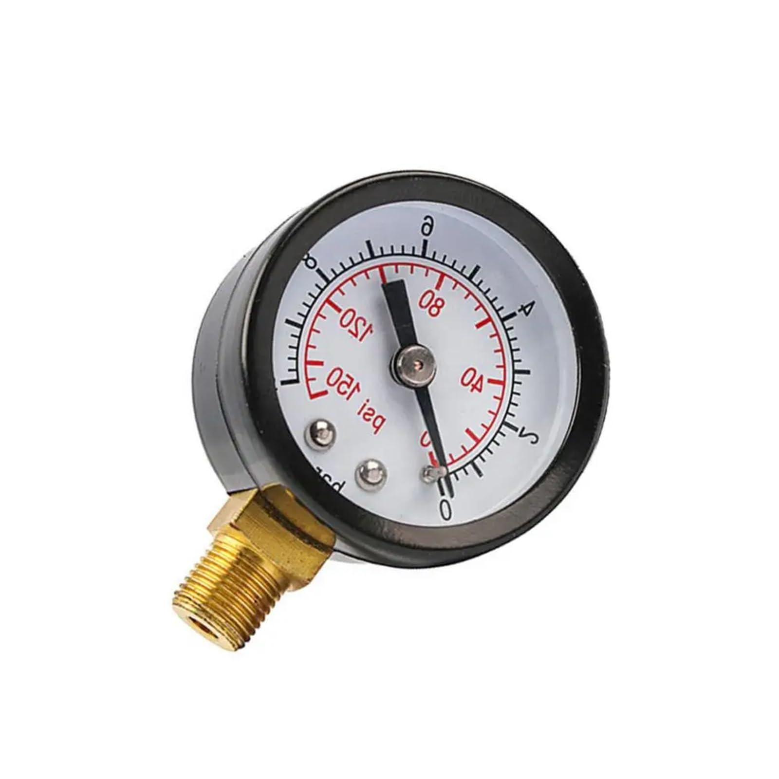 Manómetro Medidor de presión de gas con interfaz roscada de 1/8 de pulgada for bomba de aire Filtro separador de agua y aceite Accesorios for herramientas neumáticas