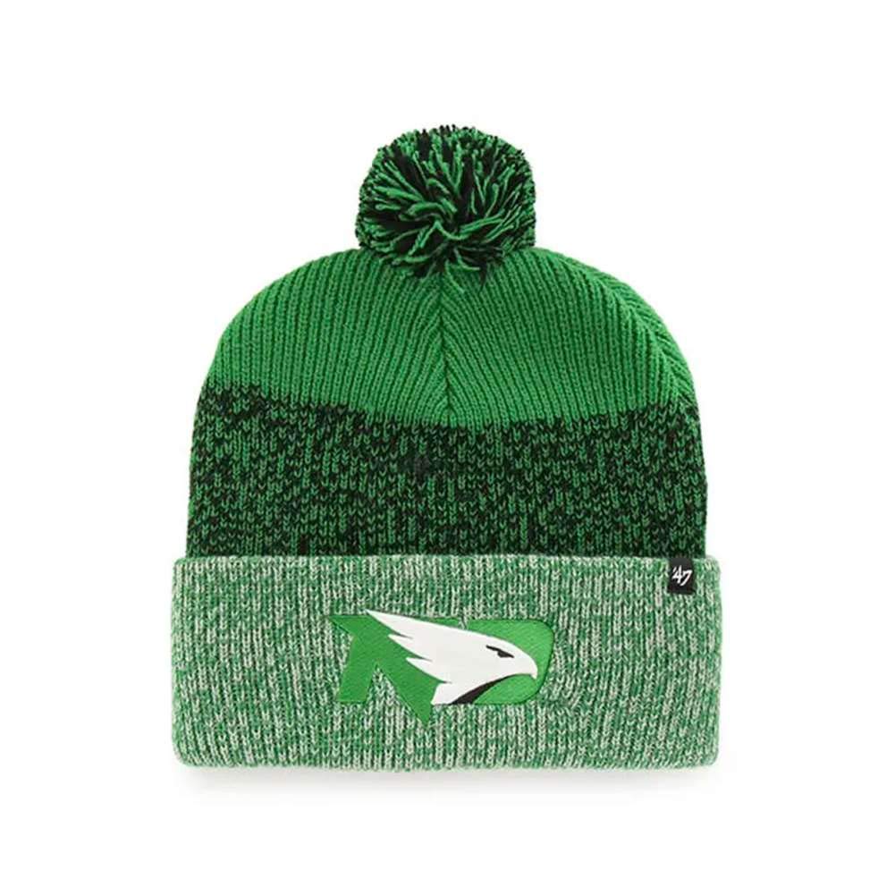 47 North Dakota Fighting Hawks Brand Static Cuff Knit Beanie Green
