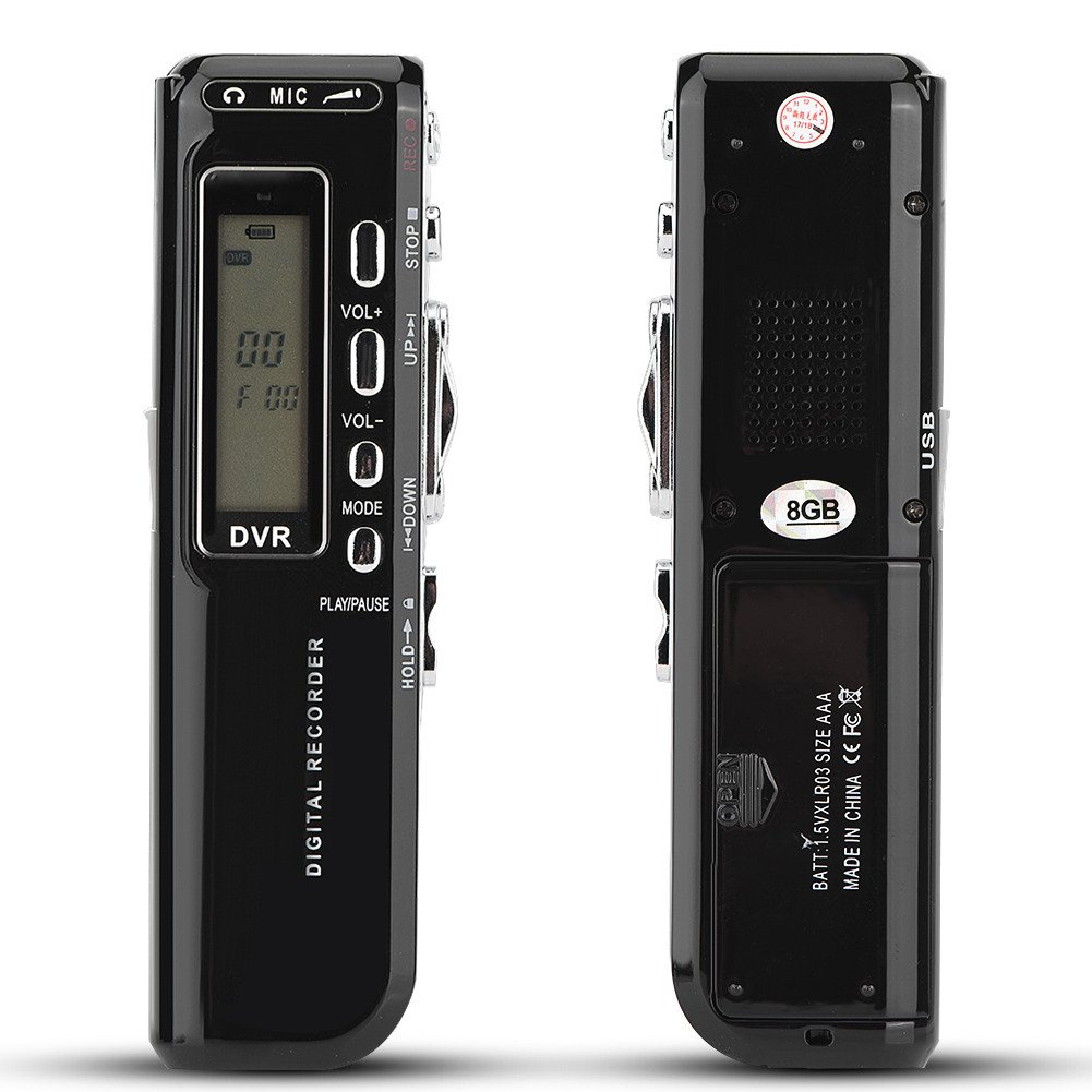 Grabadora de Voz de Audio Digital Pluma, grabadora portátil Multi-Idioma Memoria 8G con 4 Modos de grabación Grabadores automáticos Dictáfono para reuniones Conferencias Entrevistas Discurso de Clase
