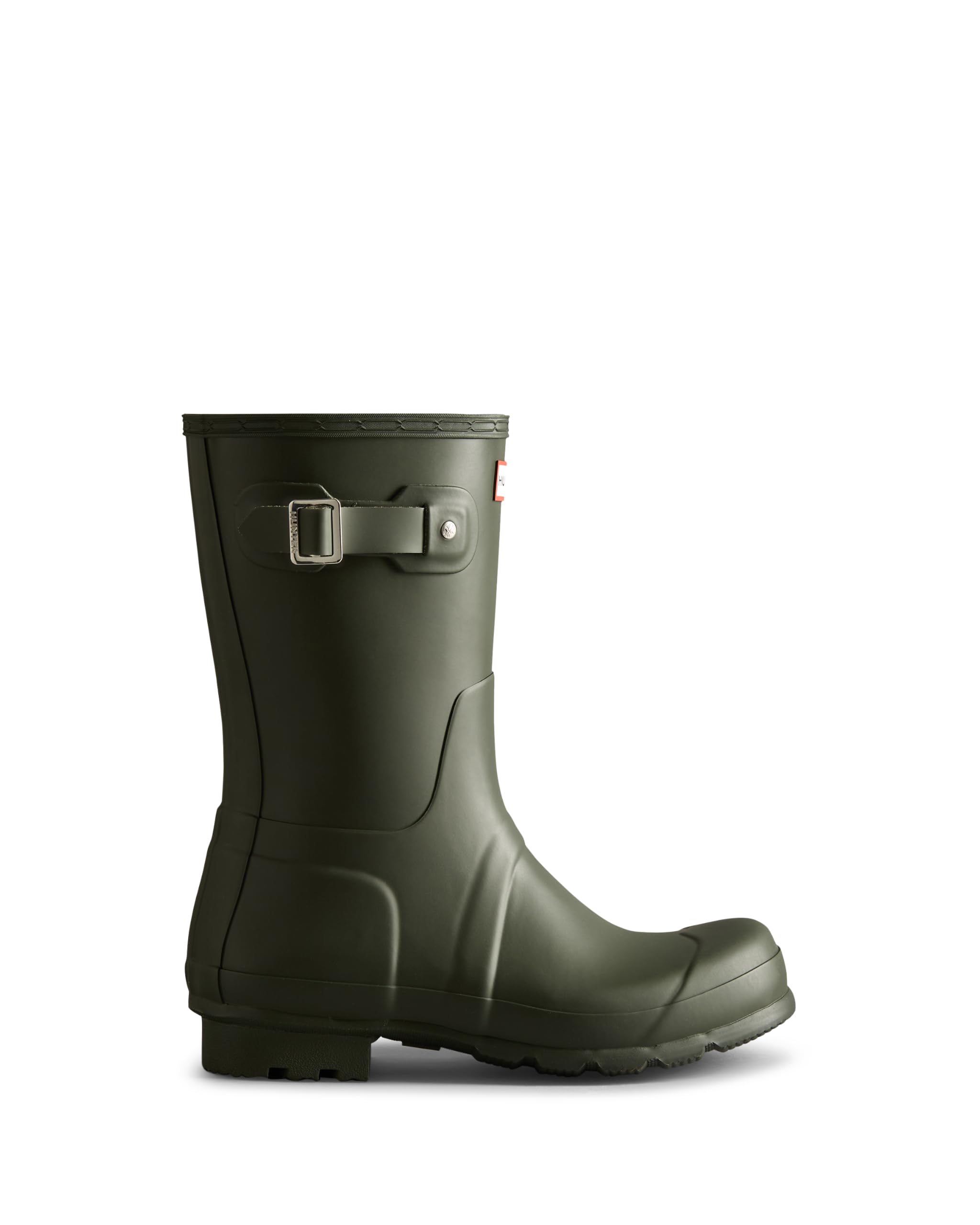 Hunter Unisex Short Rain Boot, Dark Olive, 10 UK