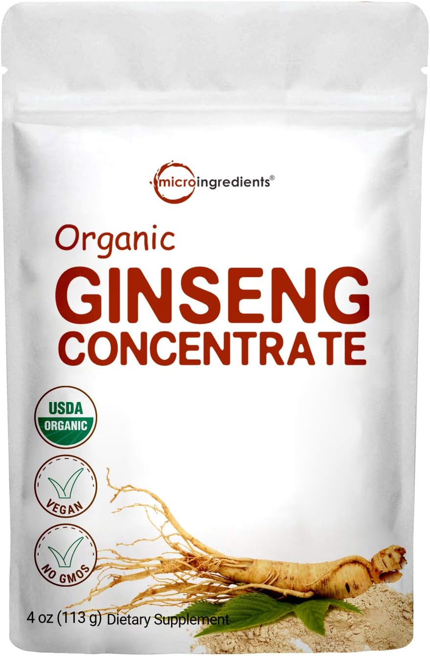 Maximum Strength Organic Korean Ginseng Root 2001 Powder