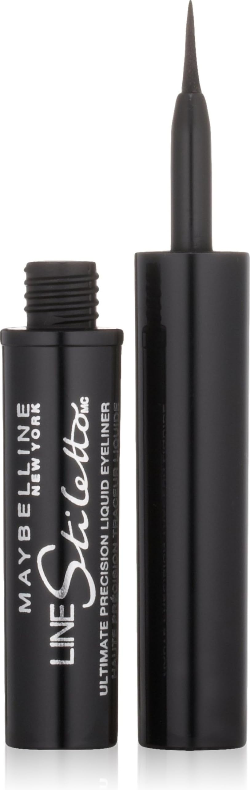 Maybelline Line Stiletto Ultimate Precision Liquid Eyeliner, Blackest Black 501 .05 fl oz (1.5 ml)