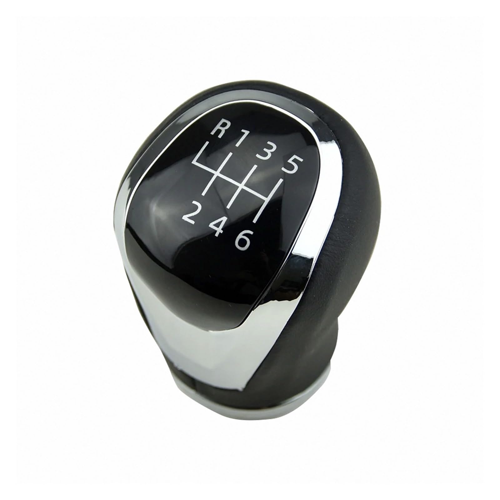 JSYALMSLW Knob Only Gear Shifter Knob Manual 6-Speed for Nissan Qashqai J11 X‑Trail T32 PU Leather/Metal Stylish Shift