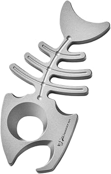 Titanium Keychain with Bottle Opener, Multifunctional, Portable, for Adults, Easy to Use, Ideal for Picnics, Sandblasted