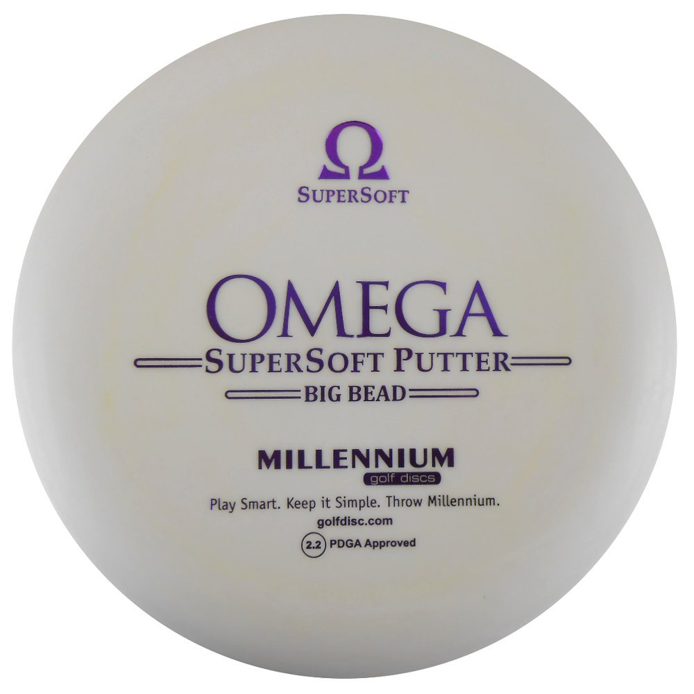 Millennium Supersoft Omega Big Bead Putter Golf Disc [Colors May Vary] - 160-164g
