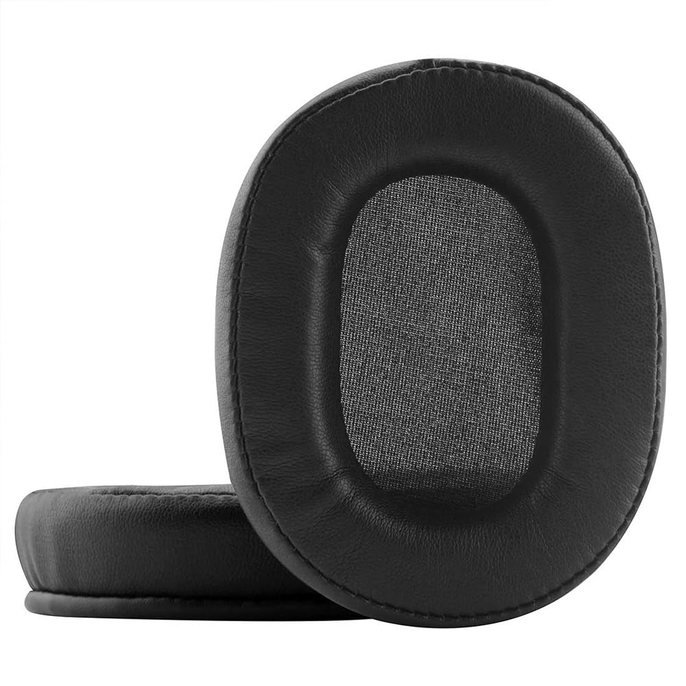 Zapasowe Nausznik do Audio Technica ATH-M50 / M50X / M50XBT / M50RD / M40X / M30X / M20X / MSR7 / SX1 Słuchawek od MMOBIEL - Memory Foam i Protein PU Wymienna Poduszka Uszu - Pady Nauszne - Czarny