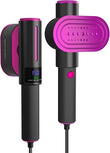 Vaporizador portátil de mano para ropa con panel de planchado giratorio, tanto vapor húmedo como plancha seca, vaporizador de ropa para el hogar y