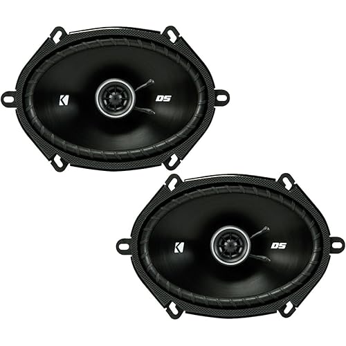 Kicker DSC680 6x8-Inch (160x200mm) Coaxial Speakers, 4-Ohm (Pair)