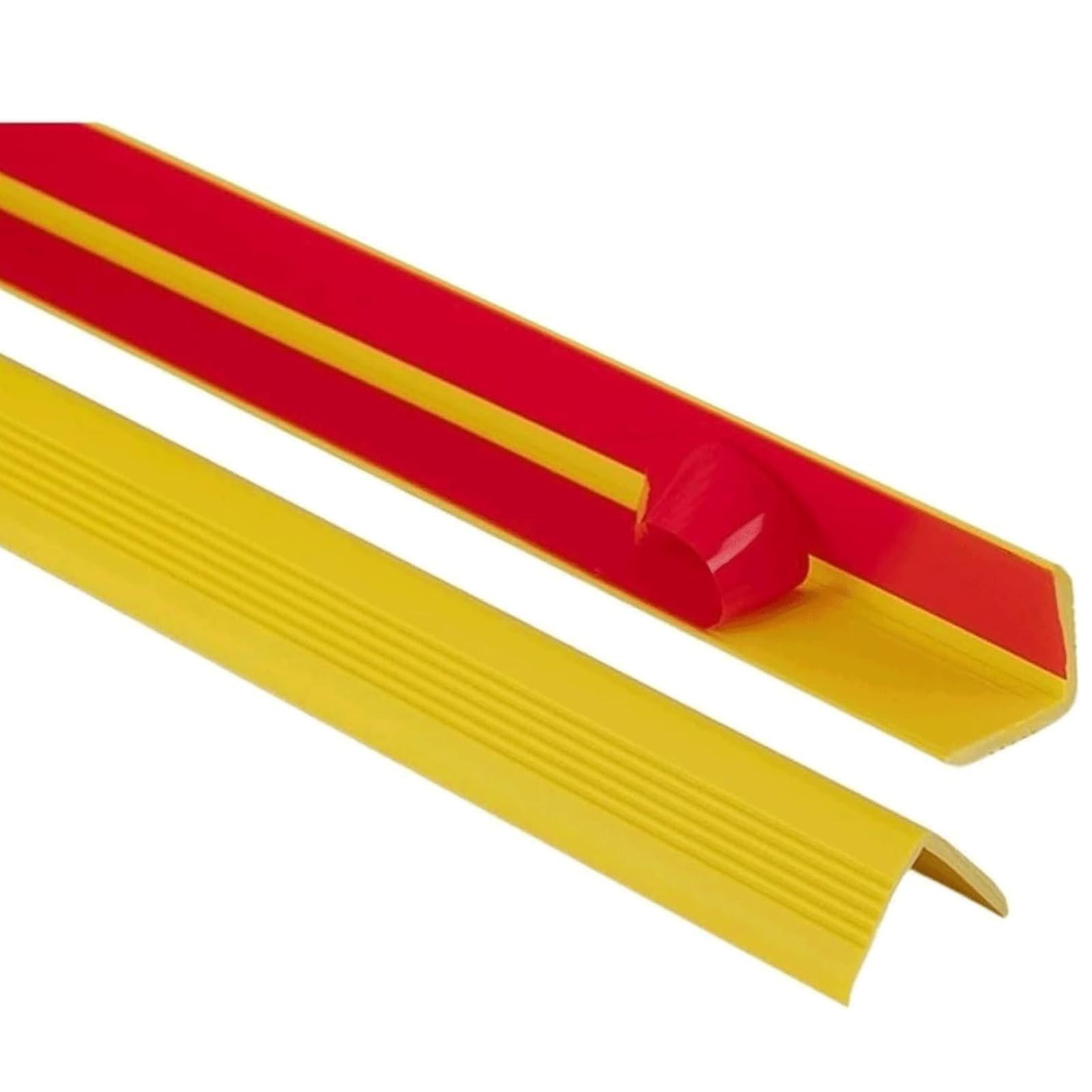 Protector de esquinas y esquinas antideslizantes de goma autoadhesivo, protector amarillo seguro para el hogar y la oficina, fácil de instalar, perfecto para niños y mascotas