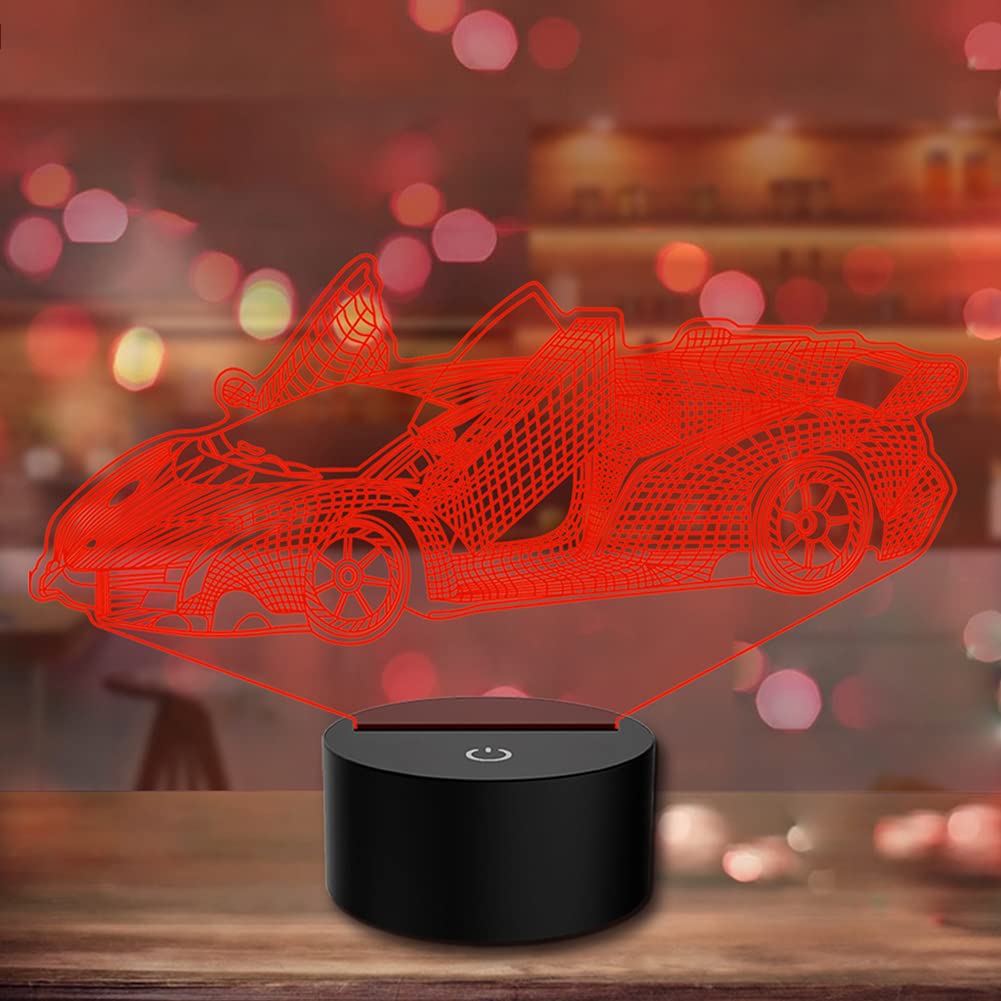3D Optische Täuschung Nachtlicht – 16 Farben, Fernbedienung, USB, Touch, Acryl, Sicher Für Kinder