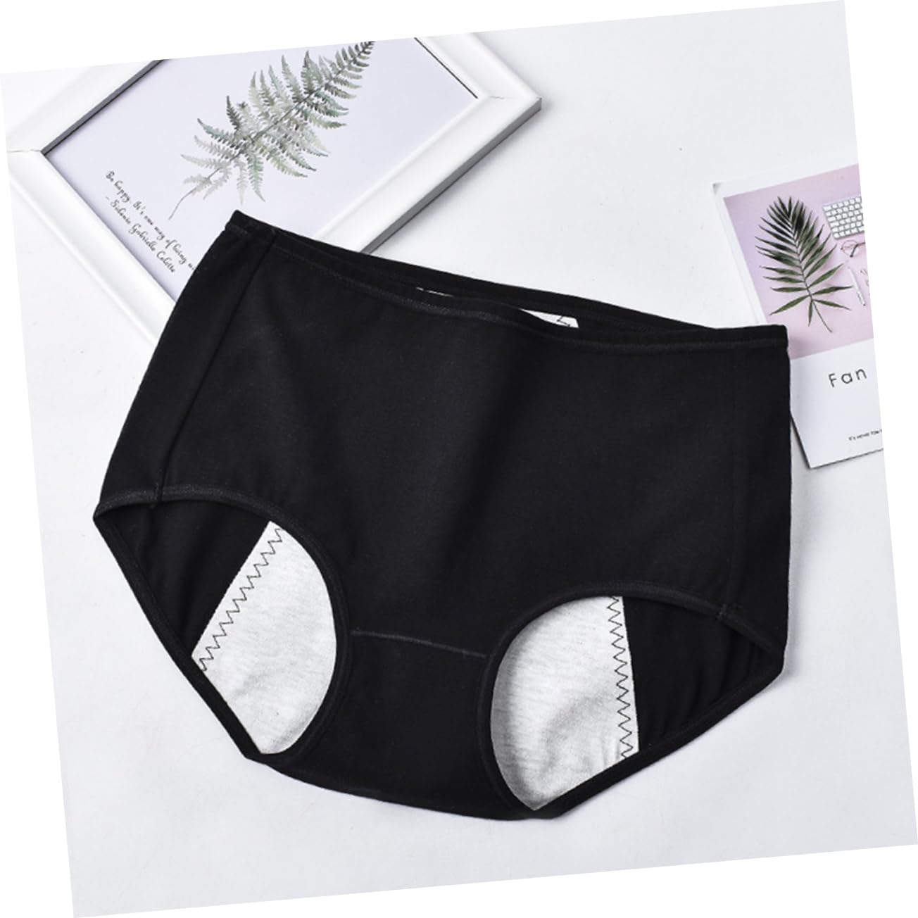 SHERCHPRY 6piezas Bragas Menstruales De Algodón para Mujer Pack De Transpirables y Resistentes Fugas para Ciclo Menstrual